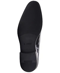 Anthony Veer Men's Nero Cap-Toe Oxford Shoes