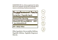 Solgar Vitamin D3 (Cholecalciferol) ,5000 Iu ,120 V Caps