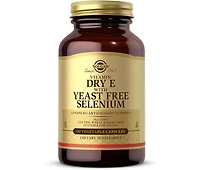 Solgar Dry Vitamin E with Yeast-Free Selenium Vegetable Capsules ,100 V Caps