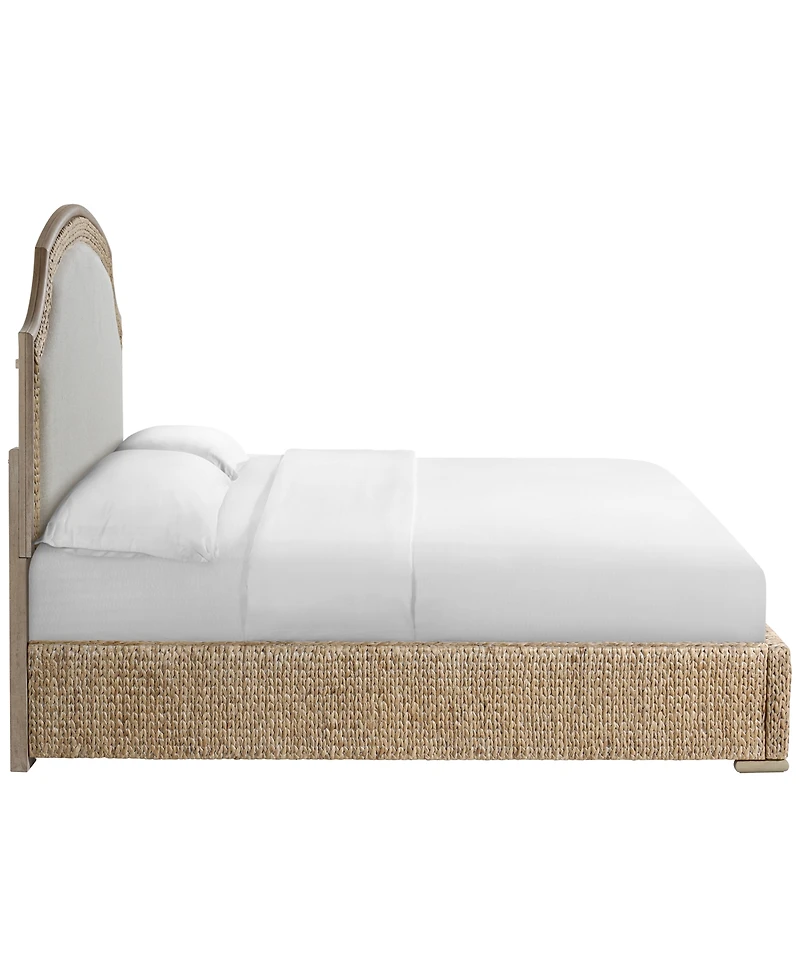 Furniture 63" Sirena Wood King Upholstered Bed