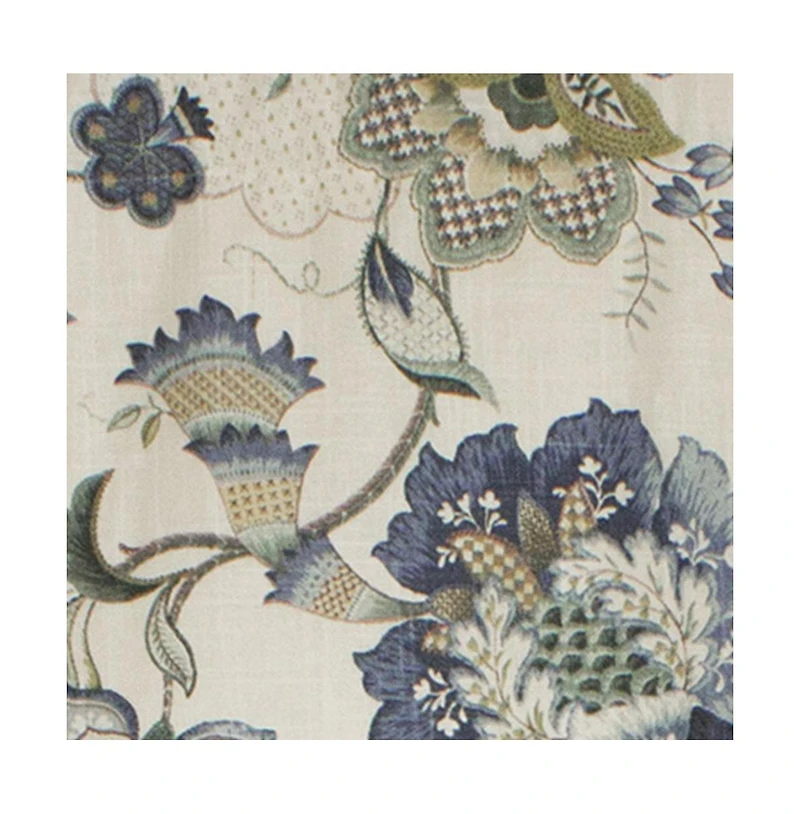 Ophelia Regal Style All Season 3" Rod Pocket Valance 50" x 17" Blue by Rlf Home