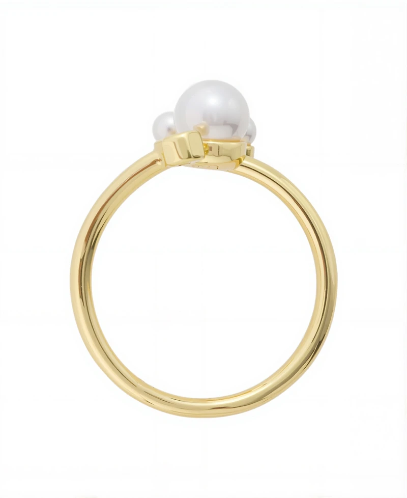 Disney Mickey Mouse Cultivated Pearl and Cubic Zirconia Ring