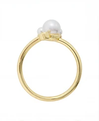 Disney Mickey Mouse Cultivated Pearl and Cubic Zirconia Ring