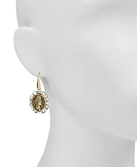 Patricia Nash Gold Plated Coin Drop Earrings