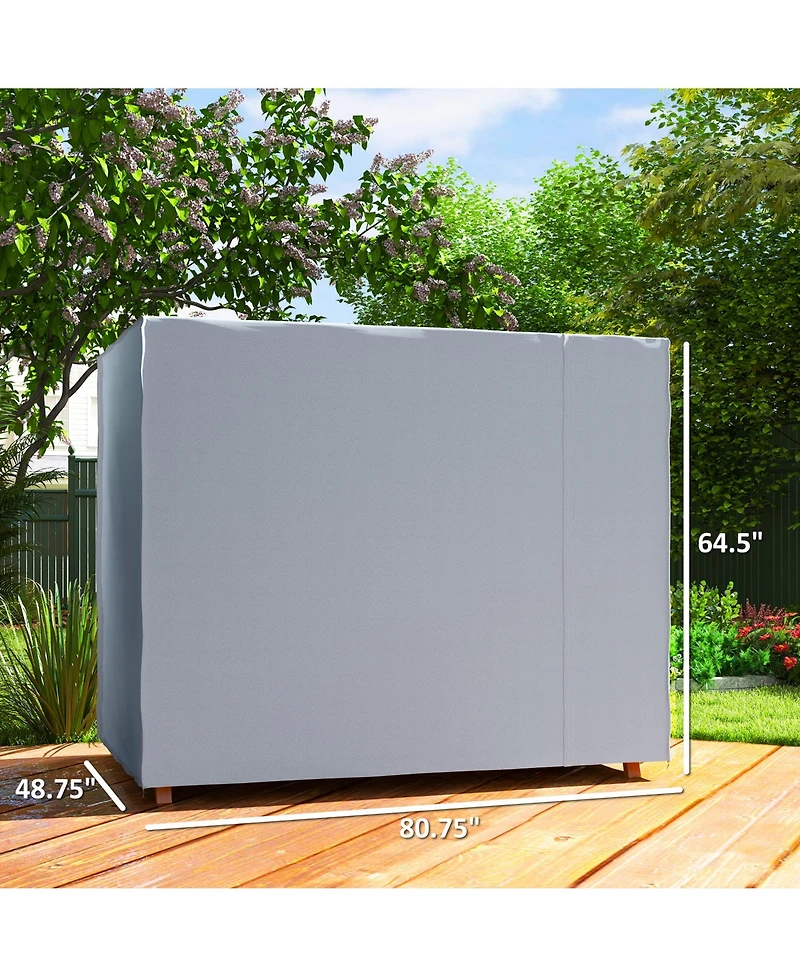 Outsunny 81" x 49" x 65" Outdoor Patio Hammock Porch Swing Cover,