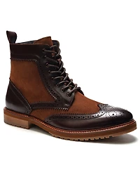 Anthony Veer Men's Langston Wingtip Lace-Up Boots