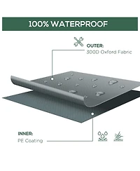 Outsunny 97" x 65" x 26" Weatherproof Outdoor Sectional Patio Furniture Cover