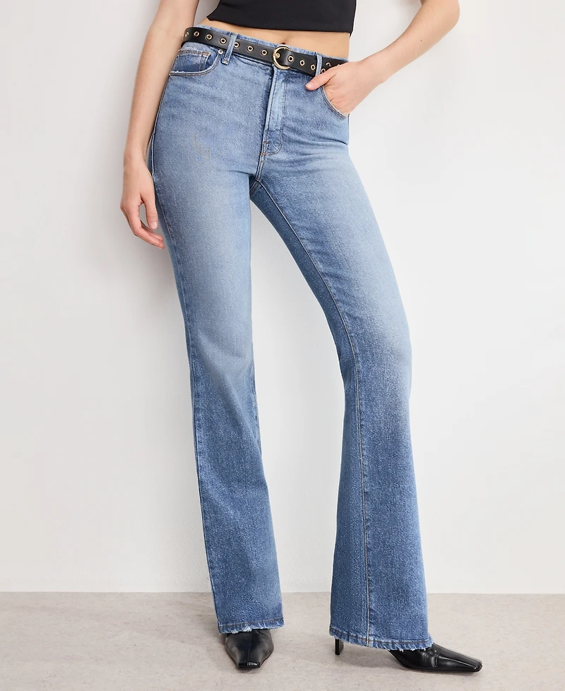 Good American Women's Boot Cut Jeans