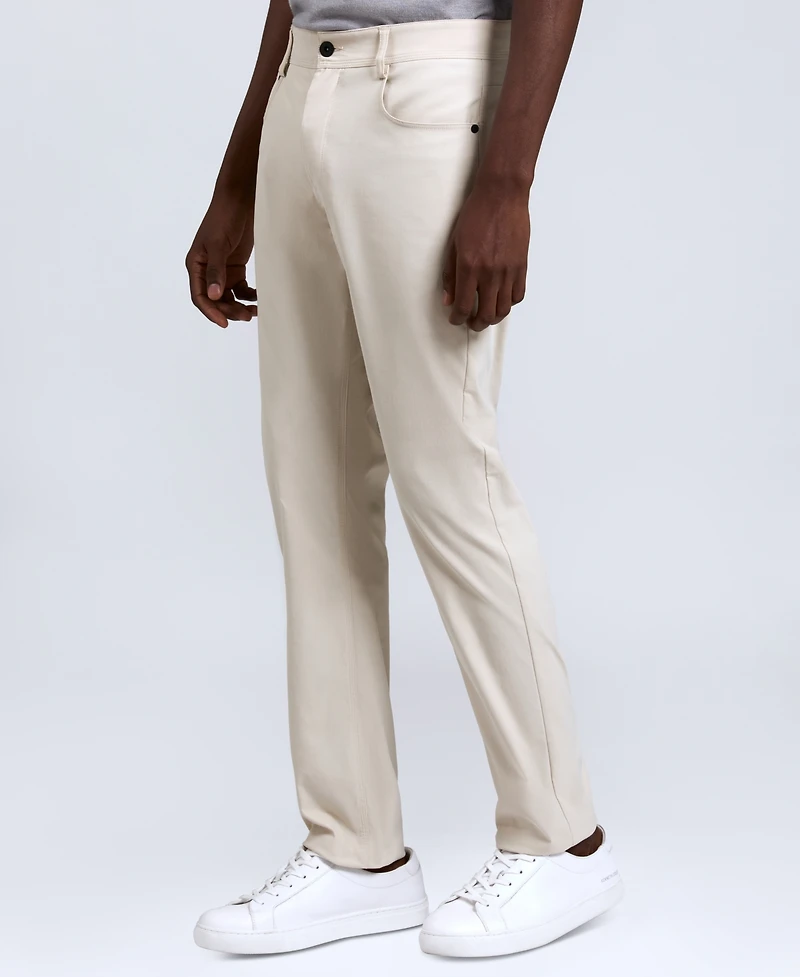 Kennth Cole Men's Slim-Tapered Fit Stretch Tech Pants