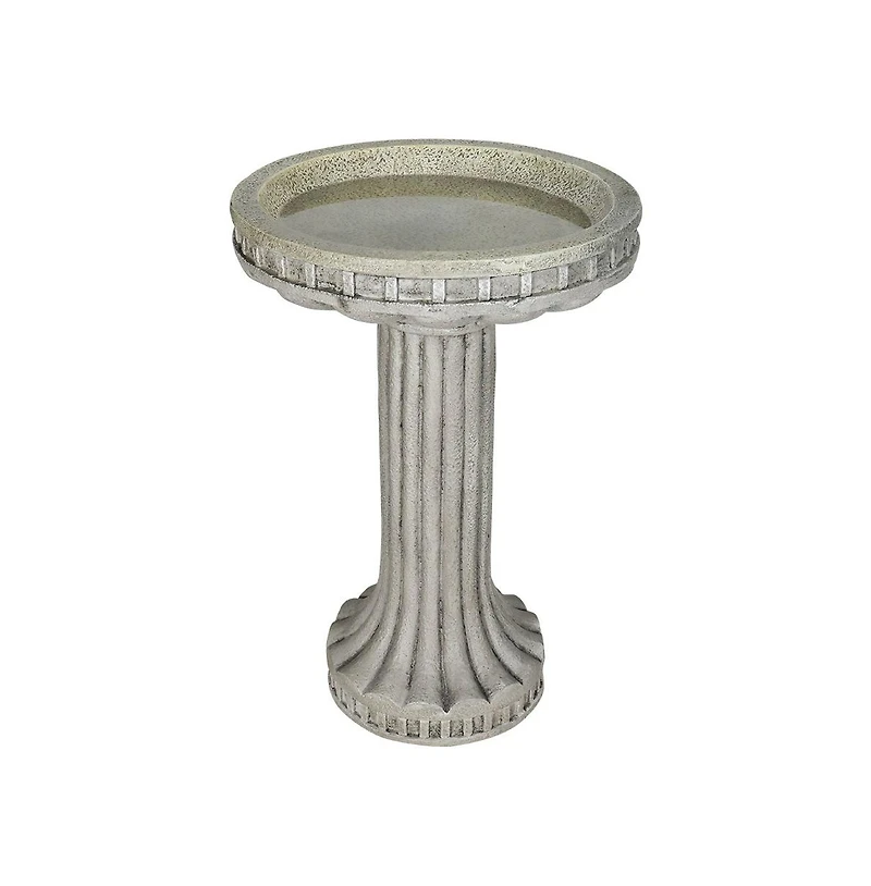 SunJet 24 Inch Height Outdoor Bird Bath