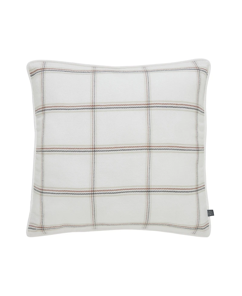 Tahari Home Woven Plaid Reversible Decorative Pillow, 20" x 20"