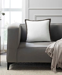 Tahari Home Crochet Edge Decorative Pillow, 20" x 20"