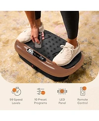 Lifepro HexaPlate Lite Vibration Plate Exercise Machine – Full Body Vibrating Platform for Lymphatic Drainage