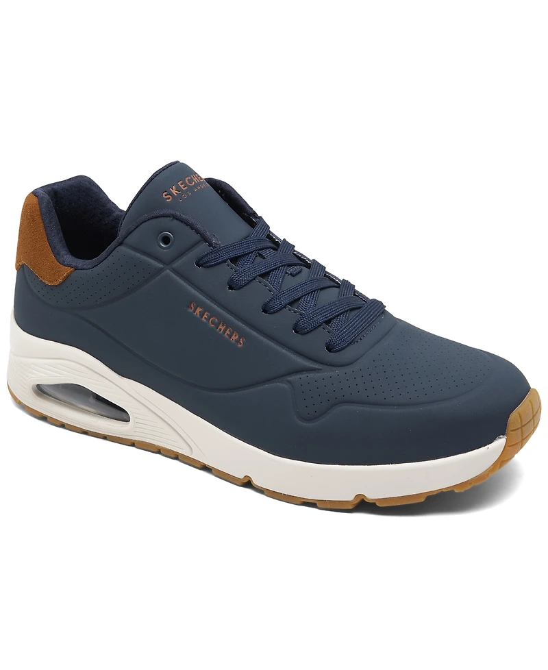 Skechers Men's Uno - Suited On Air Memory Foam Casual Sneakers from Finish Line
