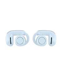 Bose Ultra Open Wireless Earbuds, Moonstone Blue, Bundle with White Smoke Silicone Case Cover