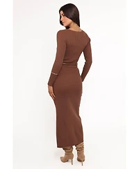 Petal and Pup Women's Brydie Long Sleeve Midi Dress
