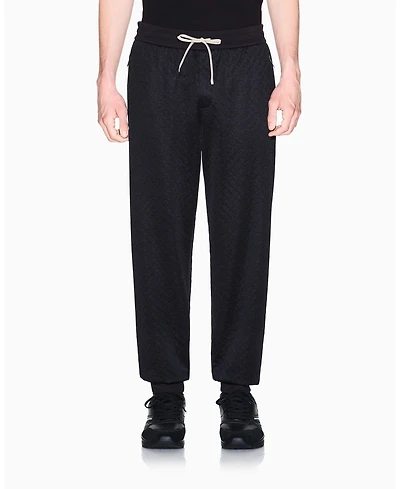 A|X Armani Exchange Men's Jacquard Allover Logo Jogger