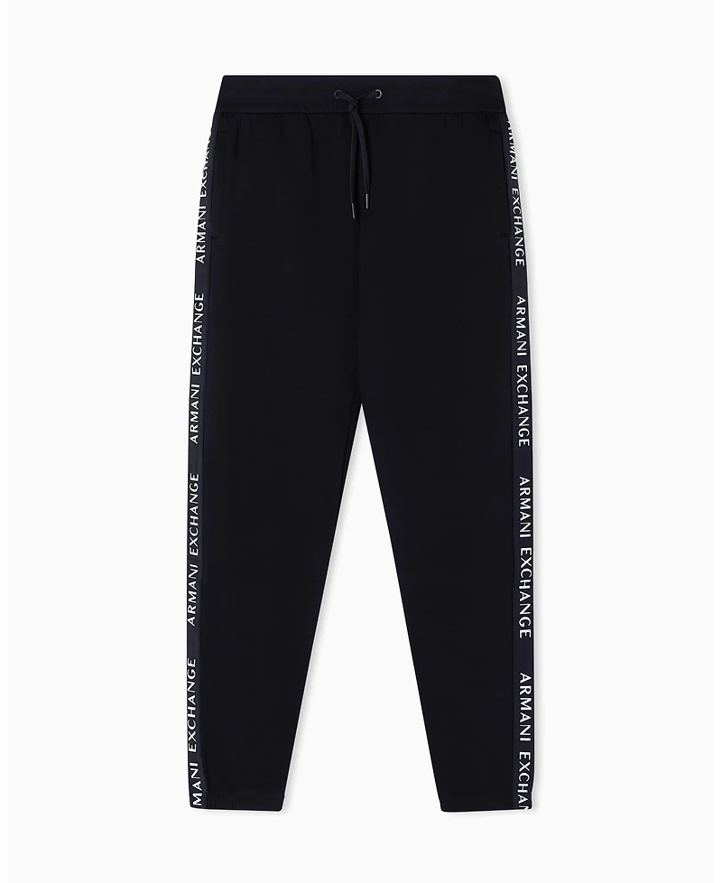 A|X Armani Exchange Men's Grosgrain Logo Fleece Pants