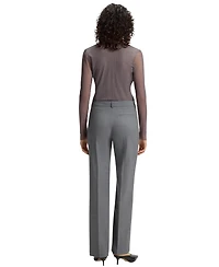 Boss by Hugo Women's Melange Virgin Wool Relaxed-Fit Pants