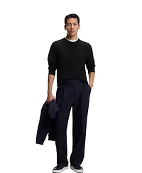 Boss by Hugo Men's Knitted Structure Cotton Sweater