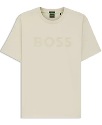 Boss by Hugo Men's Stretch Cotton Tonal Logo Relaxed-Fit T-Shirt