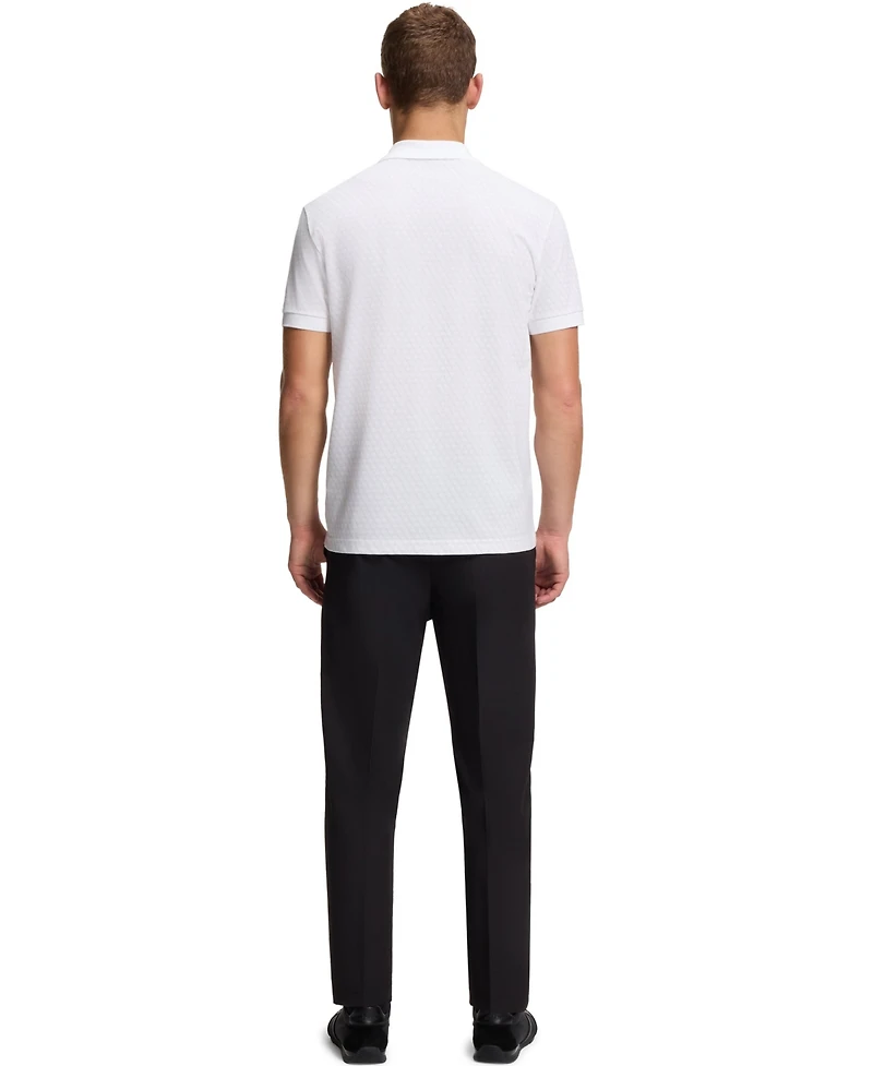 Boss by Hugo Men's Printed Pattern Cotton-Pique Polo Shirt