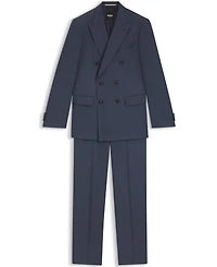 Boss by Hugo Boss Men's Two-Piece Slim-Fit Patterned Virgin Wool Suit