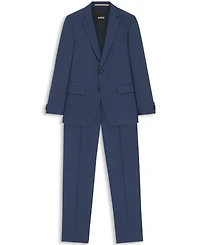 Boss by Hugo Boss Men's Micro-Patterned Stretch Cloth Two-Piece Slim-Fit Suit
