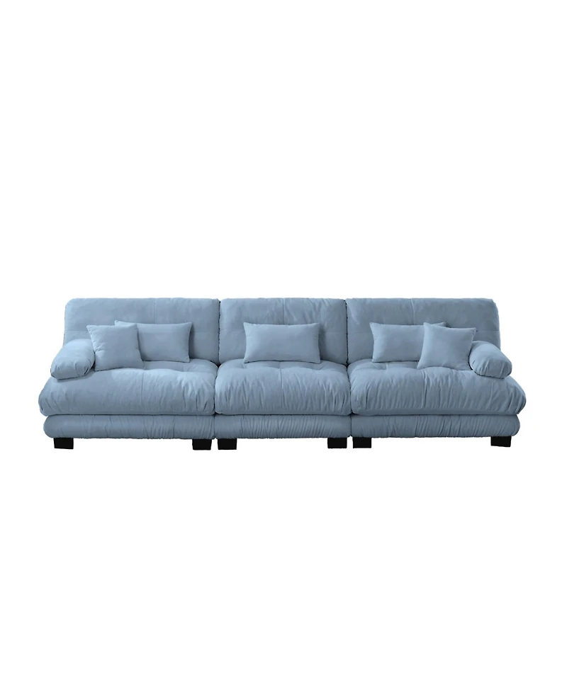 Streamdale Furniture Streamdale 3-Seater Chenille Sectional Sofa - Deep Seat, Soft Comfy Upholstered Furniture