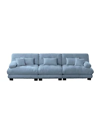 Streamdale Furniture Streamdale 3-Seater Chenille Sectional Sofa - Deep Seat, Soft Comfy Upholstered Furniture