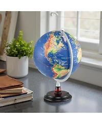 Sugift 12 Inch Illuminated World Globe Antique Light up Globe Night Lamp