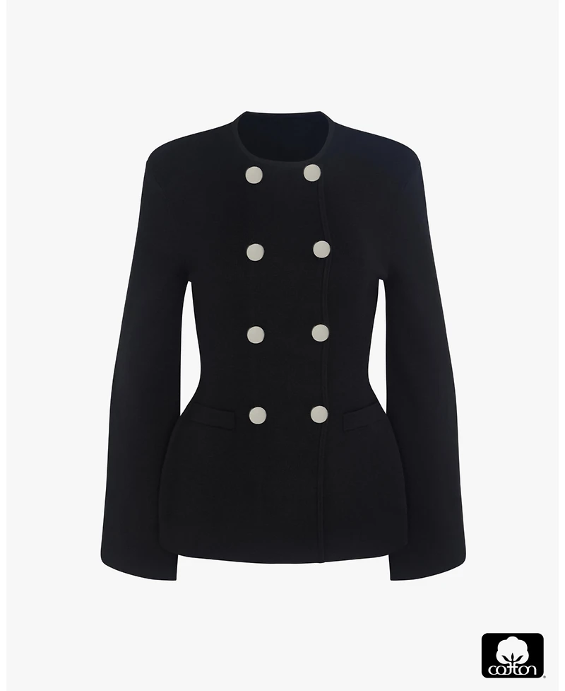 WeWoreWhat Women's Cinched Waist Peplum Sweater