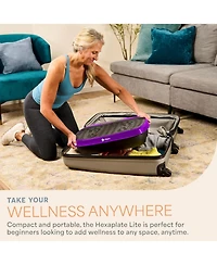 Lifepro Compact Vibration Plate Exercise Machine - Mini Full Body Platform for Lymphatic Drainage & Pain Relief