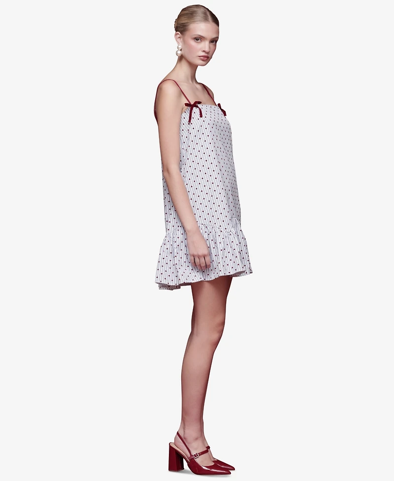 Avec Les Filles Women's Baby Doll Mini Dress