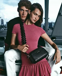 Michael Kors Women's Smocked Crewneck Mini Dress