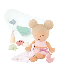 Battat 14" Plush Water Play Baby Doll & Bathtub Set