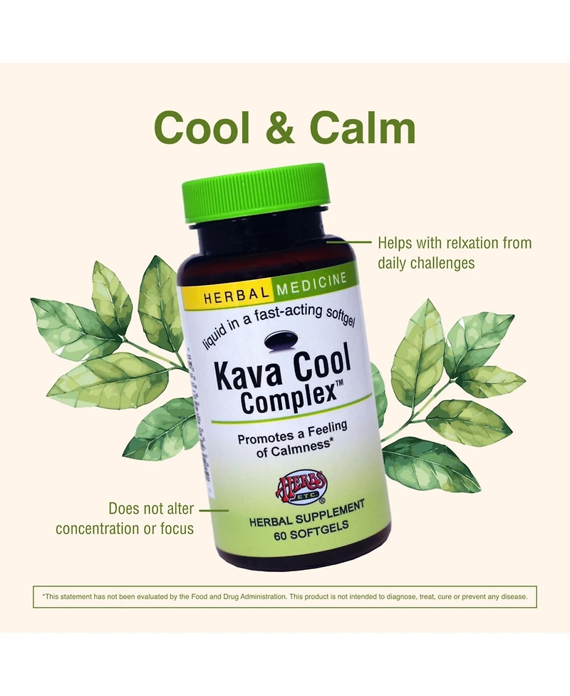 Trace Minerals Herbs Etc. Kava Cool Complex