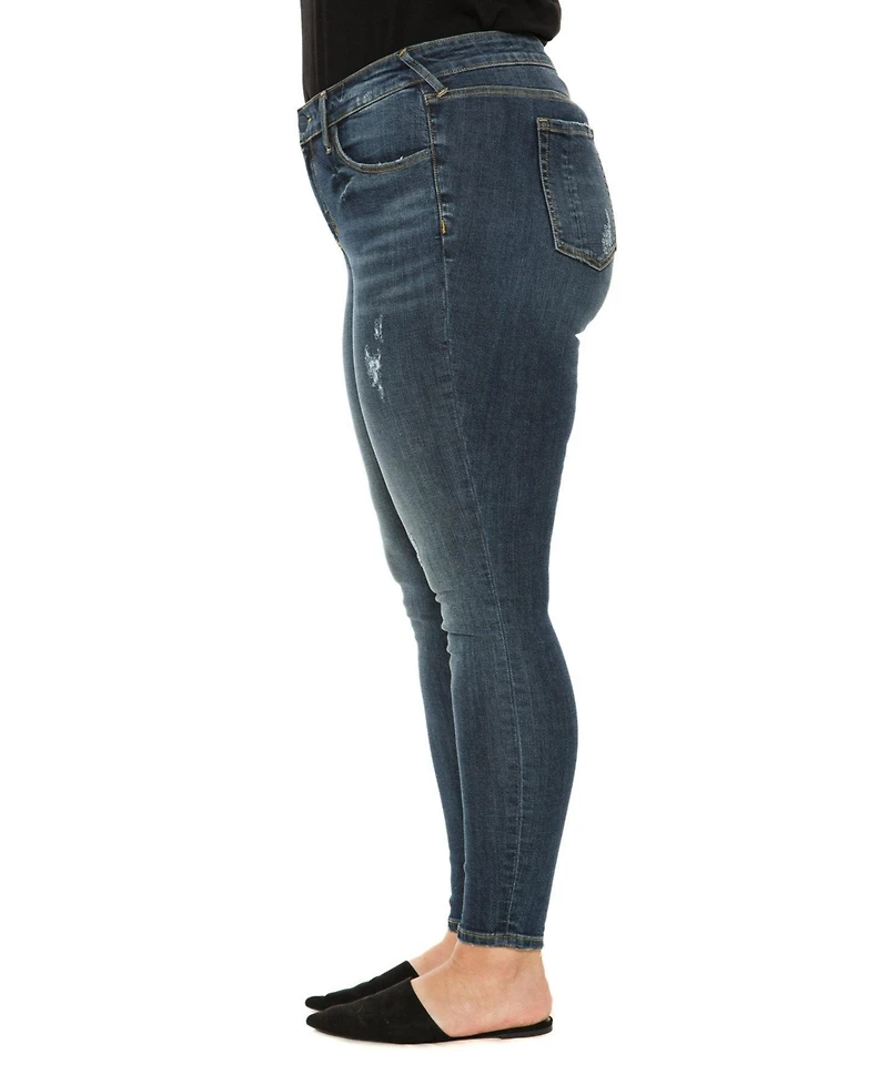 Slink Jeans Women's Denim Mid Rise Ankle Skinny 29" inseam - Sofia