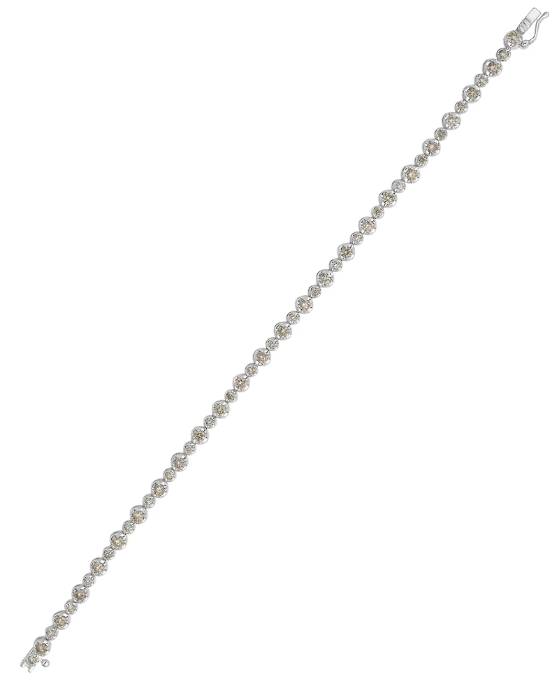 Macy's White Diamond Bracelet (3 ct. t.w.) in 10k White Gold