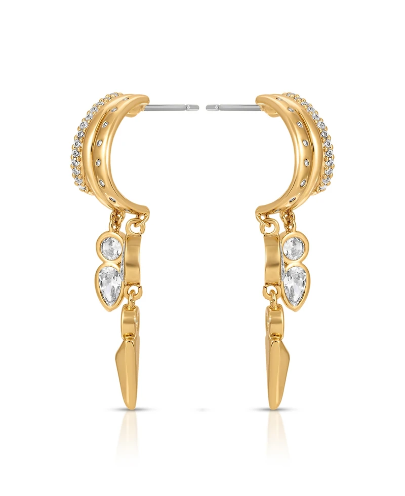 Ettika Gold Plated Icon Behavior Earrings