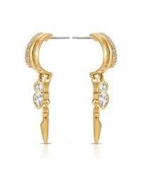 Ettika Gold Plated Icon Behavior Earrings