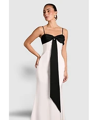 Coast Women's Monochrome Bow Detail Maxi Dress