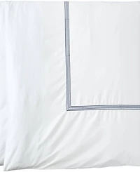 Lands' End 400 Thread Count Premium Supima Cotton No Iron Sateen Embroidered Duvet Bed Cover