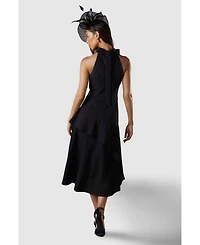 Coast Women's High Neck Corsage Detail Midi Dress