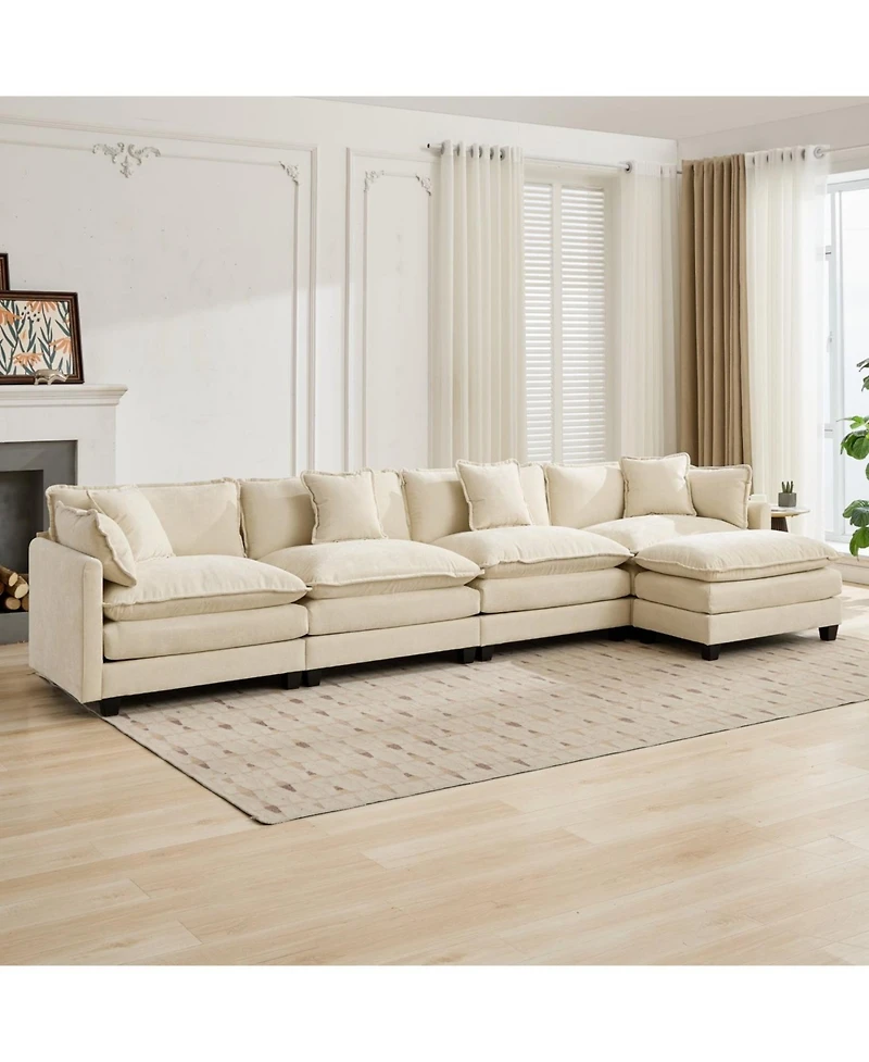 Streamdale Furniture Cloud Couch: Flexible, Modular Chenille Sofa for Ultimate Comfort