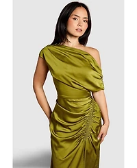 Coast Women's Satin One Shoulder Midi Dress