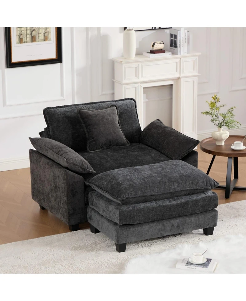 Streamdale Furniture Cloud Couch: Ultimate Comfort Chenille Sofa, Ergonomic & Modular Design