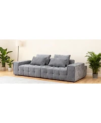 Streamdale Furniture Sofa Couch for Living Room, Modern Loveseat with Extra Deep Seats, Grey