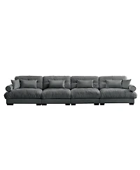 Streamdale Furniture Streamdale Super Comfort Oversized Modular Velvet Sectional Sofa Couch with Armrests