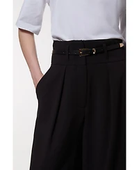 Karen Millen Women's Petite Tailored Wide Leg Trouser